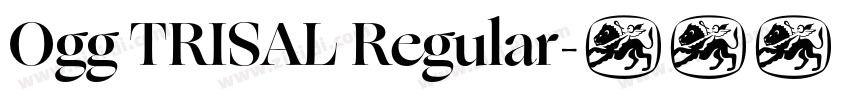 Ogg TRISAL Regular字体转换